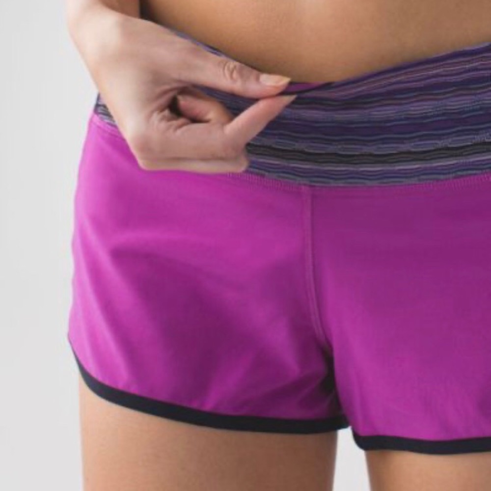 Lululemon Speed Shorts Ultraviolet Space Dye Twist
